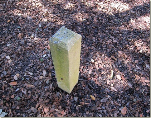 Chippewa Square concrete post